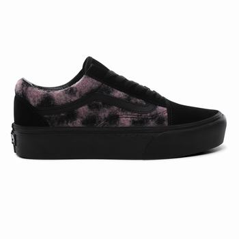 Damske Tenisky Na Platforme Vans Mix Leopard Old Skool Leopard Ruzove/Čierne VA32DNAUX